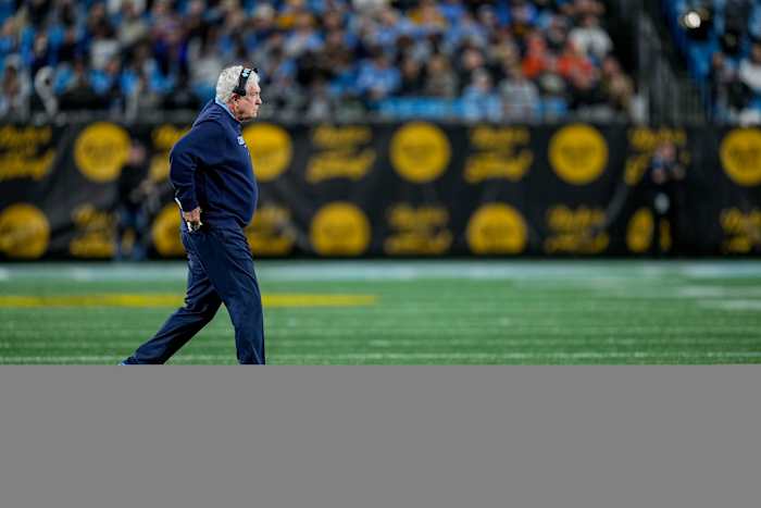 UNC football head coach Mack Brown